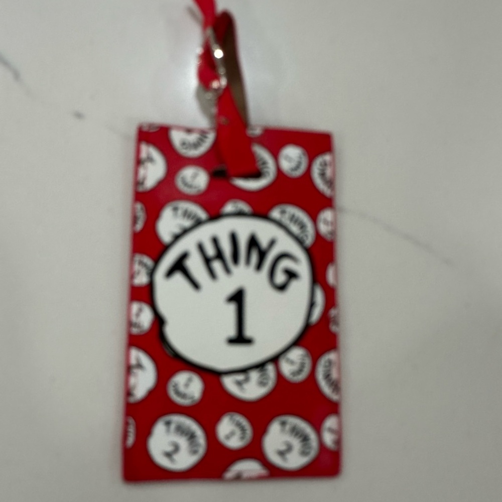 DR SEUSS THING 1 LUGGAGE TAG